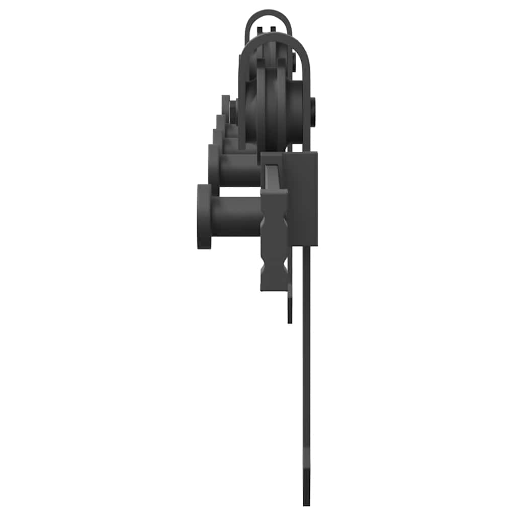 Sliding Door Hardware Kit 152.5 cm Steel Black