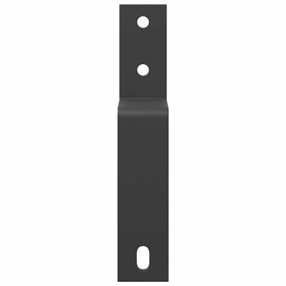 Barn Door Bypass Brackets 5 pcs for Flat Rails Carbon Steel