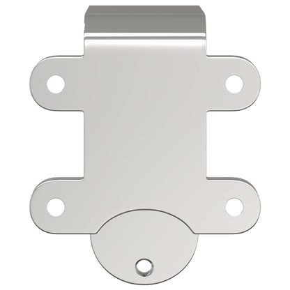 Barn Door Bypass Brackets 4 pcs for Round Rails Stainless Steel