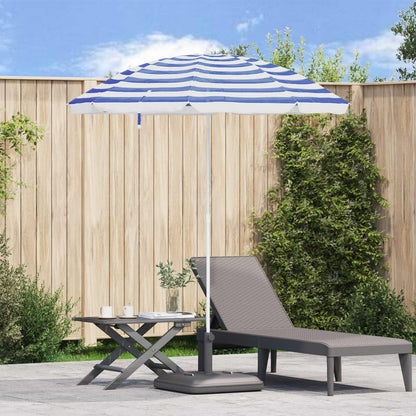 Garden Parasol 206 x 206 x 212 cm 170T Polyester Blue and White