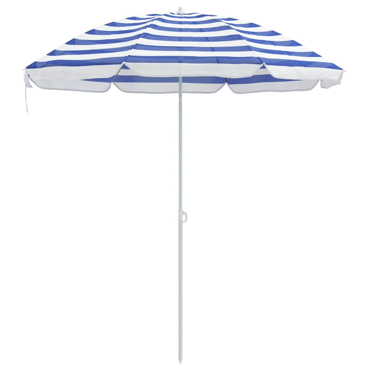 Garden Parasol 206 x 206 x 212 cm 170T Polyester Blue and White
