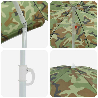 Garden Parasol 206 x 206 x 212 cm 170T Polyester Camouflage
