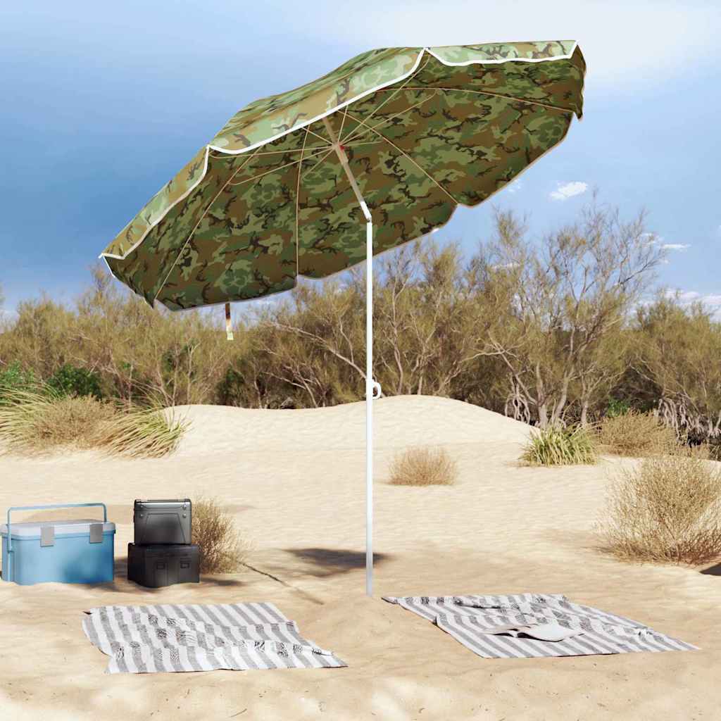 Garden Parasol 263 x 263 x 272 cm 170T Polyester Camouflage