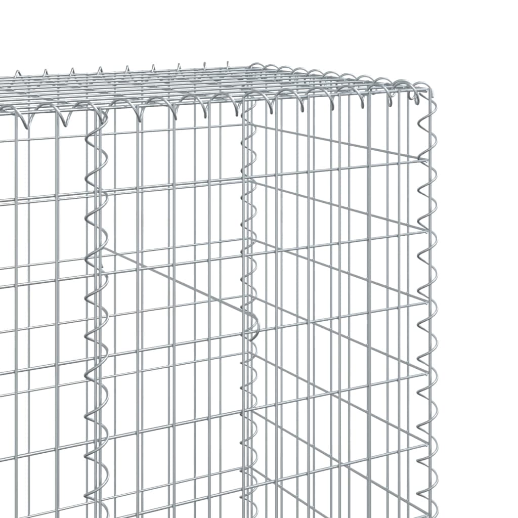 Gabion Basket with Cover 700x50x200 cm Galvanised Iron