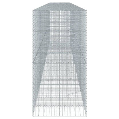 Gabion Basket with Cover 900x100x200 cm Galvanised Iron