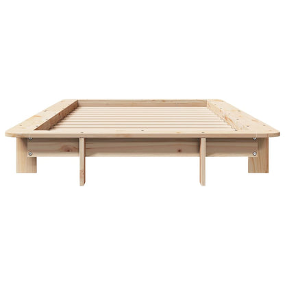 Bed Frame without Mattress 100x200 cm Solid Wood Pine