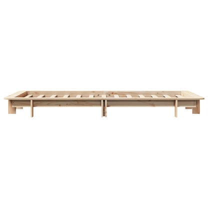 Bed Frame without Mattress 100x200 cm Solid Wood Pine