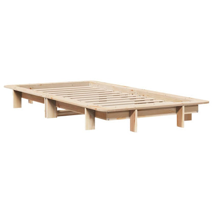 Bed Frame without Mattress 100x200 cm Solid Wood Pine