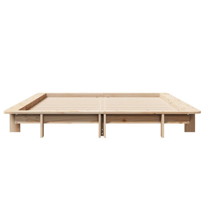 Bed Frame without Mattress 120x190 cm Small Double Solid Wood Pine