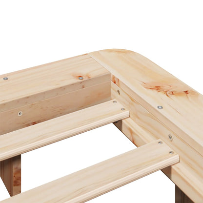 Bed Frame without Mattress 120x190 cm Small Double Solid Wood Pine