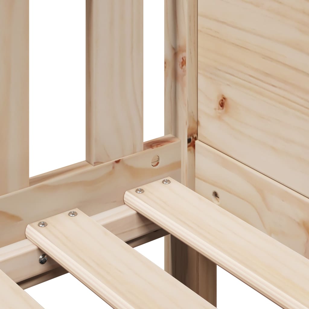 Kids' House Bed Frame without Mattress 80x160 cm Pine