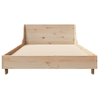 Bed Frame without Mattress 100x200 cm Solid Wood Pine