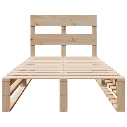 Bed Frame without Mattress 90x200 cm Solid Wood Pine