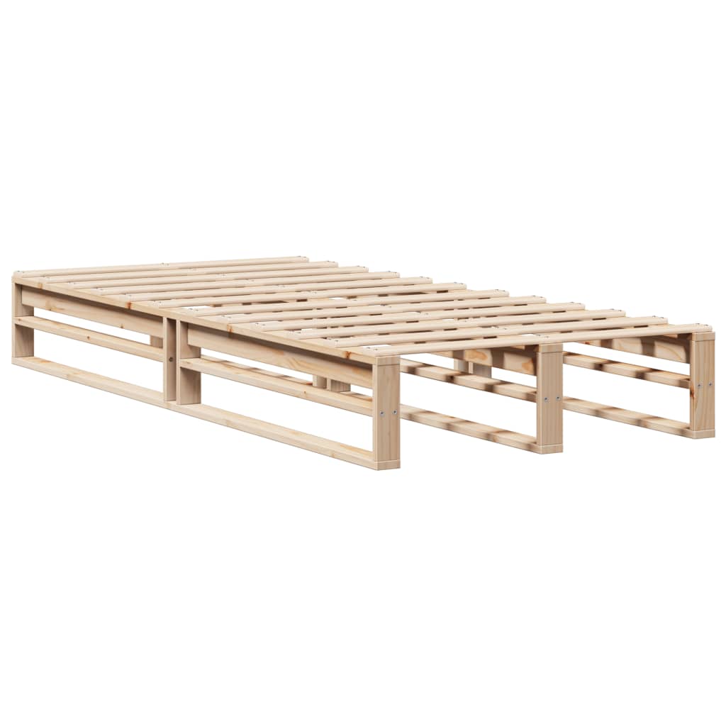 Bed Frame without Mattress 90x190 cm Single Solid Wood Pine