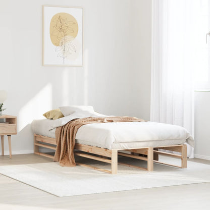 Bed Frame without Mattress 90x190 cm Single Solid Wood Pine