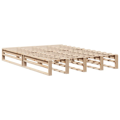 Bed Frame without Mattress 120x190 cm Small Double Solid Wood Pine
