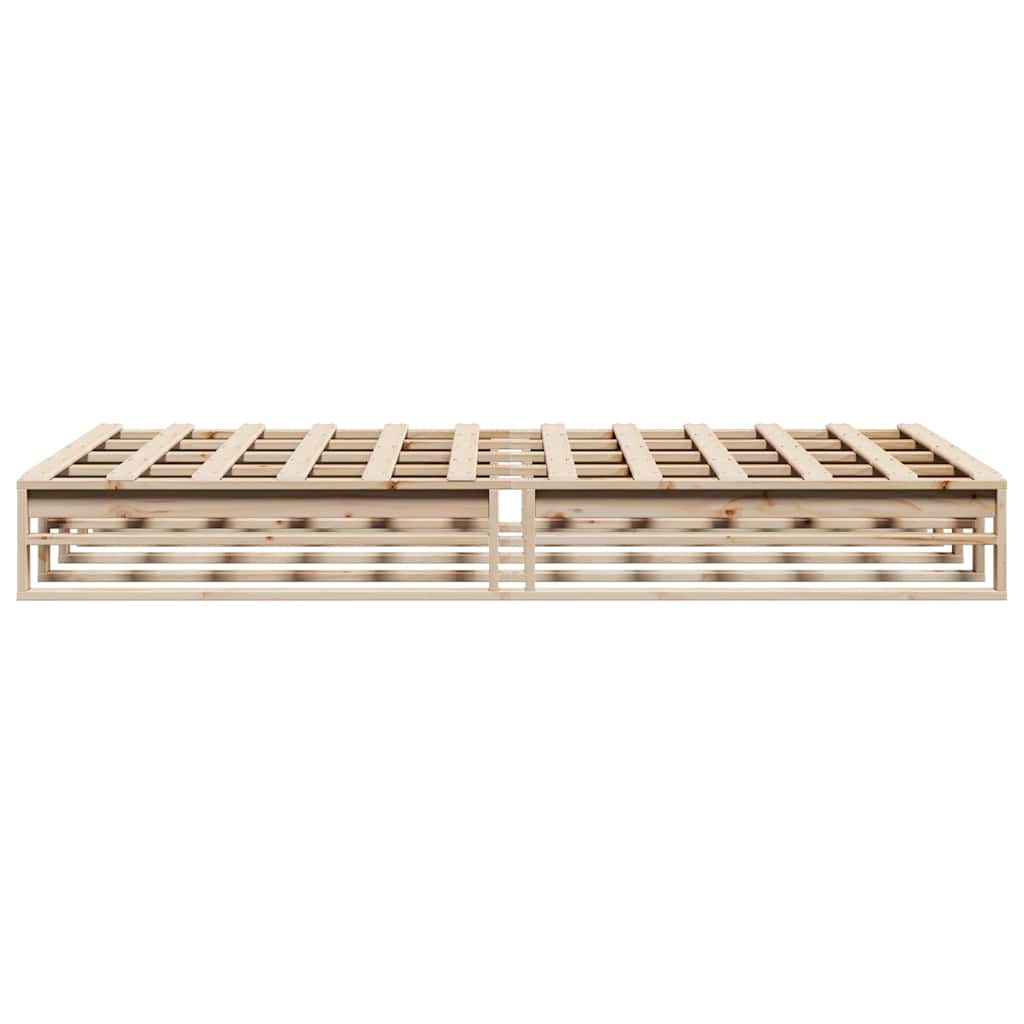 Bed Frame without Mattress 120x190 cm Small Double Solid Wood Pine