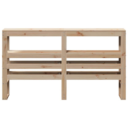 Headboard with Shelves 160 cm Solid Wood Pine