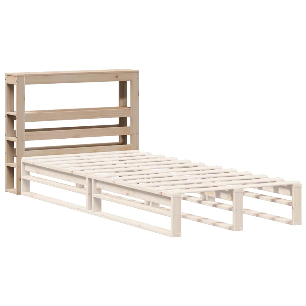 Headboard with Shelves 100 cm Solid Wood Pine