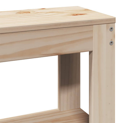 Headboard with Shelves 100 cm Solid Wood Pine
