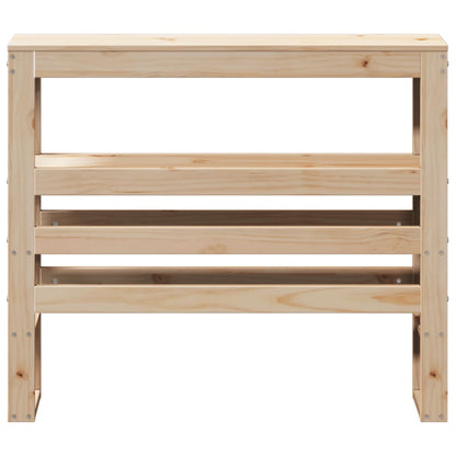 Headboard with Shelves 75 cm Solid Wood Pine
