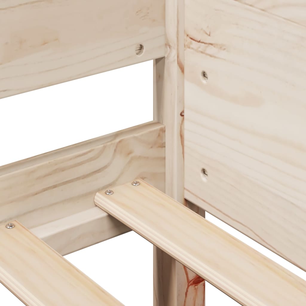 Bed Frame without Mattress 80x200 cm Solid Wood Pine