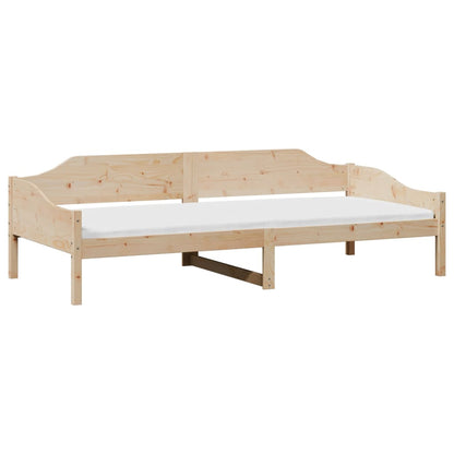 Bed Frame without Mattress 90x200 cm Solid Wood Pine
