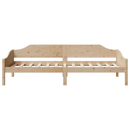 Bed Frame without Mattress 90x200 cm Solid Wood Pine