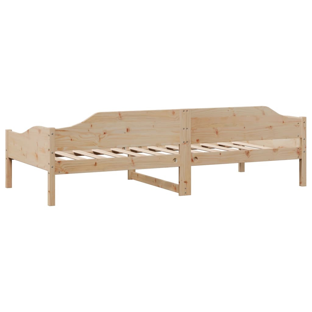 Bed Frame without Mattress 90x200 cm Solid Wood Pine