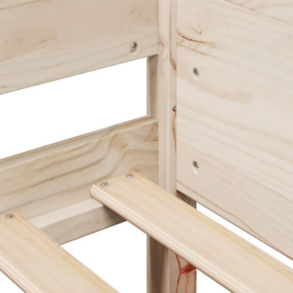 Bed Frame without Mattress 90x200 cm Solid Wood Pine