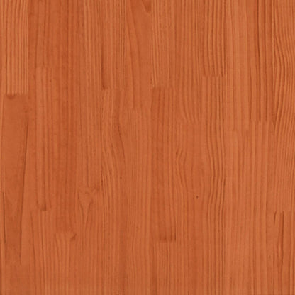 Headboard with Shelves Wax Brown 100 cm Solid Wood Pine