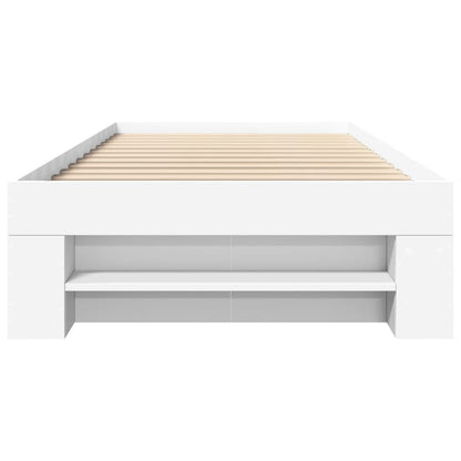 Bed Frame without Mattress White 90x200 cm Engineered Wood