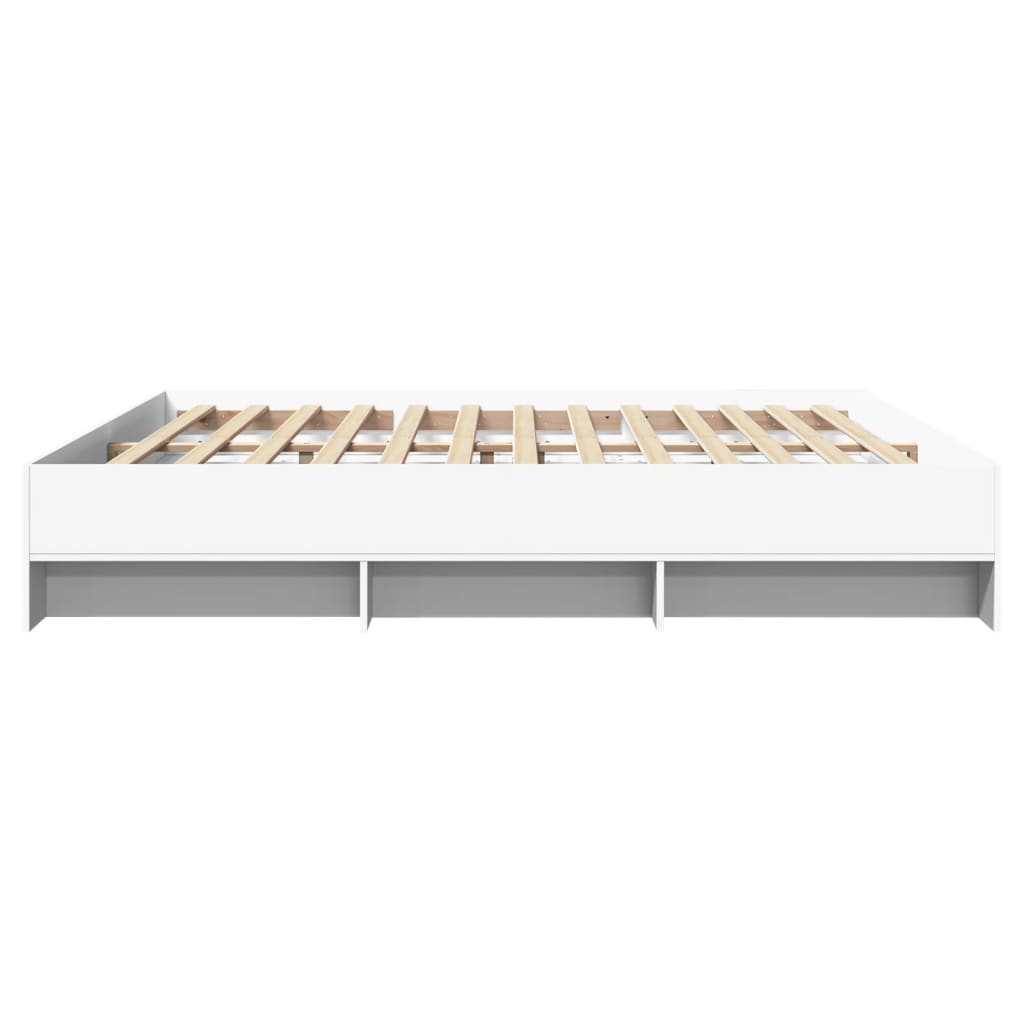 Bed Frame | White | Engineered wood, Plywood | Double | Storage
