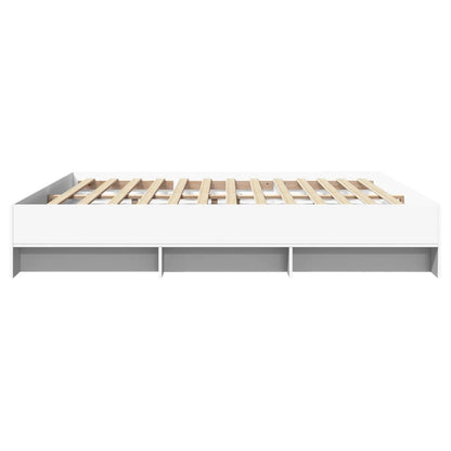 Bed Frame | White | Engineered wood, Plywood | Double | Storage