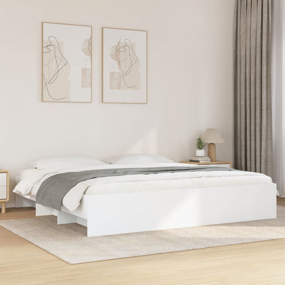 Bed Frame | White | Engineered wood, Plywood | Double | Storage