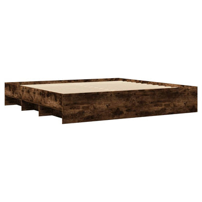 Bed Frame | Smoked Oak | Engineered wood | Double | Bed Frame