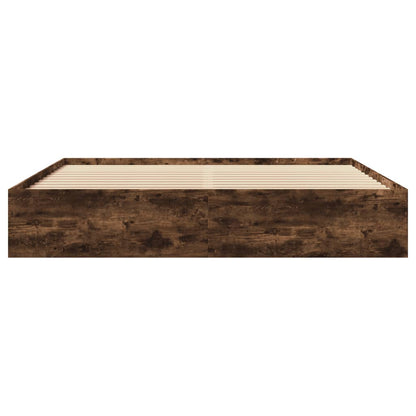 Bed Frame | Smoked Oak | Engineered wood | Double | Bed Frame