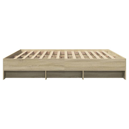 Bed Frame | Sonoma Oak | Engineered wood, Plywood | 180x200 cm Super King