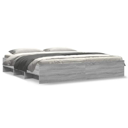 Bed Frame | Grey Sonoma | Engineered wood, Plywood | Super King