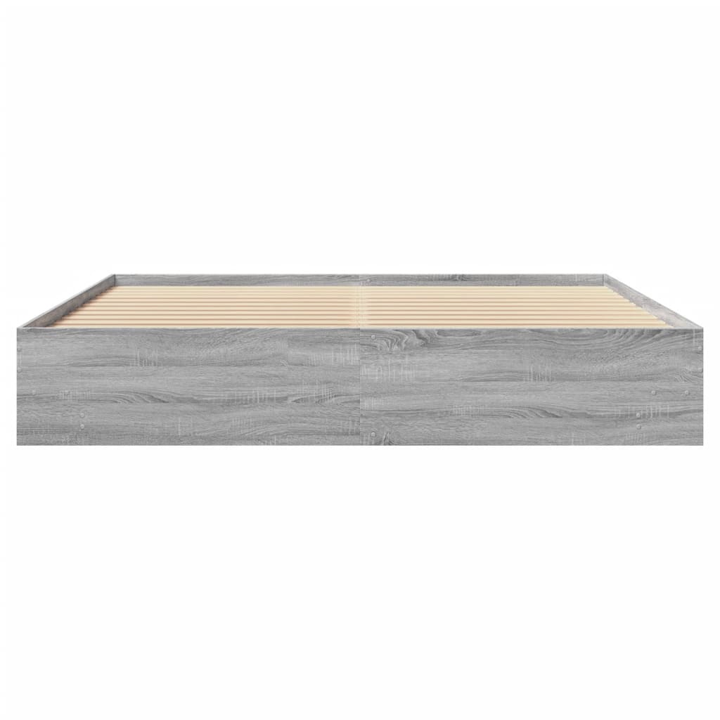 Bed Frame | Grey Sonoma | Engineered wood, Plywood | Super King