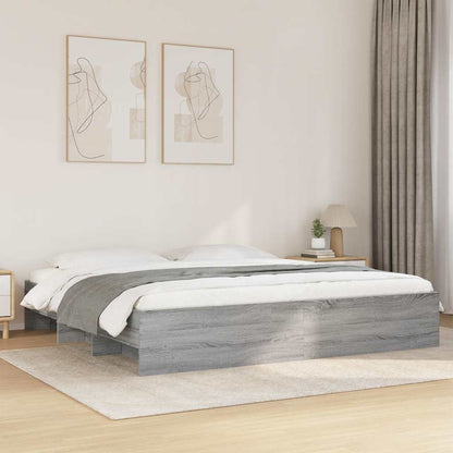 Bed Frame | Grey Sonoma | Engineered wood, Plywood | Super King