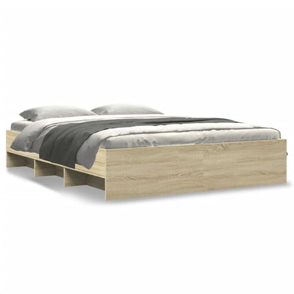 Bed Frame | Sonoma oak | Engineered wood | 160x200 cm | Bed Frame