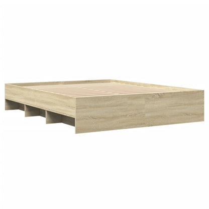 Bed Frame | Sonoma oak | Engineered wood | 160x200 cm | Bed Frame