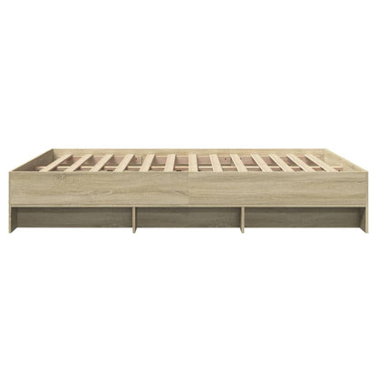Bed Frame | Sonoma oak | Engineered wood | 160x200 cm | Bed Frame