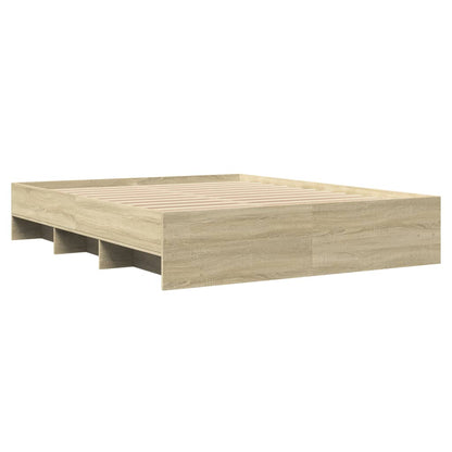 Bed Frame | Sonoma oak | Engineered wood | 160x200 cm | Bed Frame