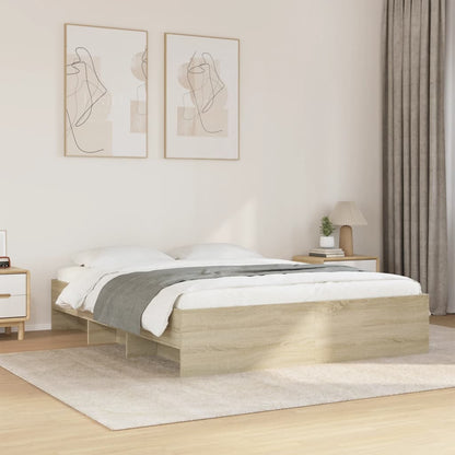 Bed Frame | Sonoma oak | Engineered wood | 160x200 cm | Bed Frame