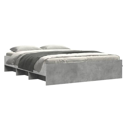 Bed Frame | Concrete grey | Engineered wood, Plywood | Double | Bed Frame