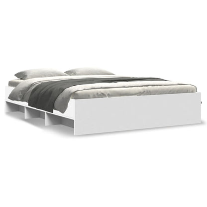 Bed Frame | White | Engineered wood | King | Bed Frame | Rectangular