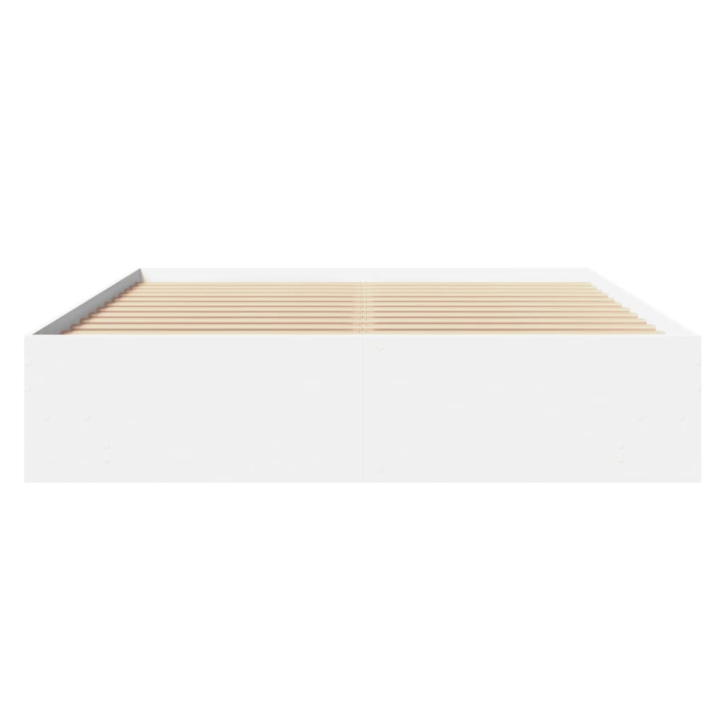 Bed Frame | White | Engineered wood | King | Bed Frame | Rectangular