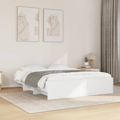 Bed Frame | White | Engineered wood | King | Bed Frame | Rectangular